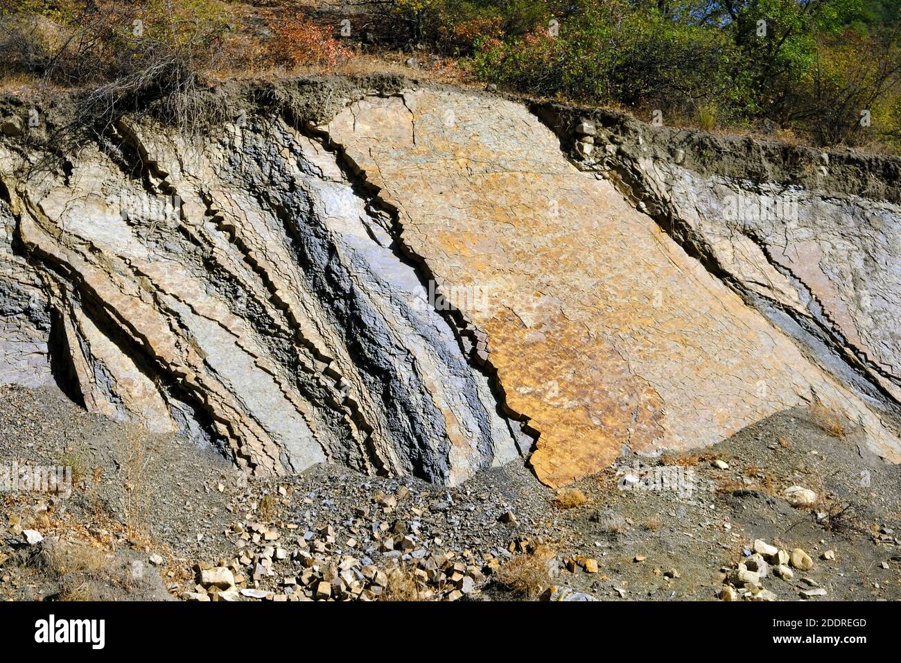 Différents paysages dans la nature d'attirer l'attention et donner des indications sur la formation du monde. Banque D'Images