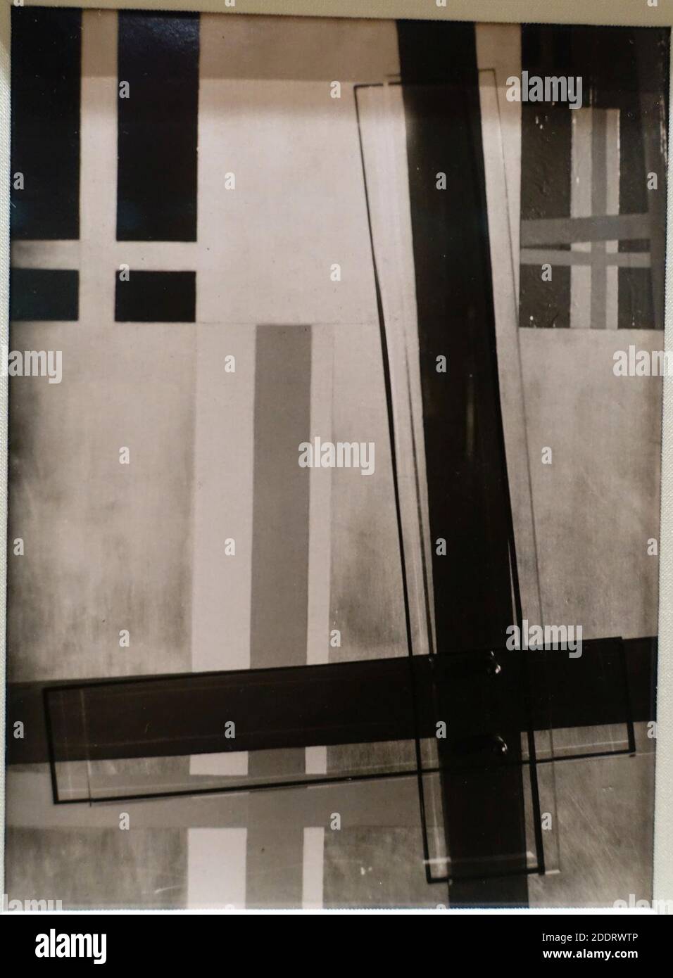 Kontruction par Laszlo Moholy-Nagy, 1923, imprimé en gélatine argentée Banque D'Images