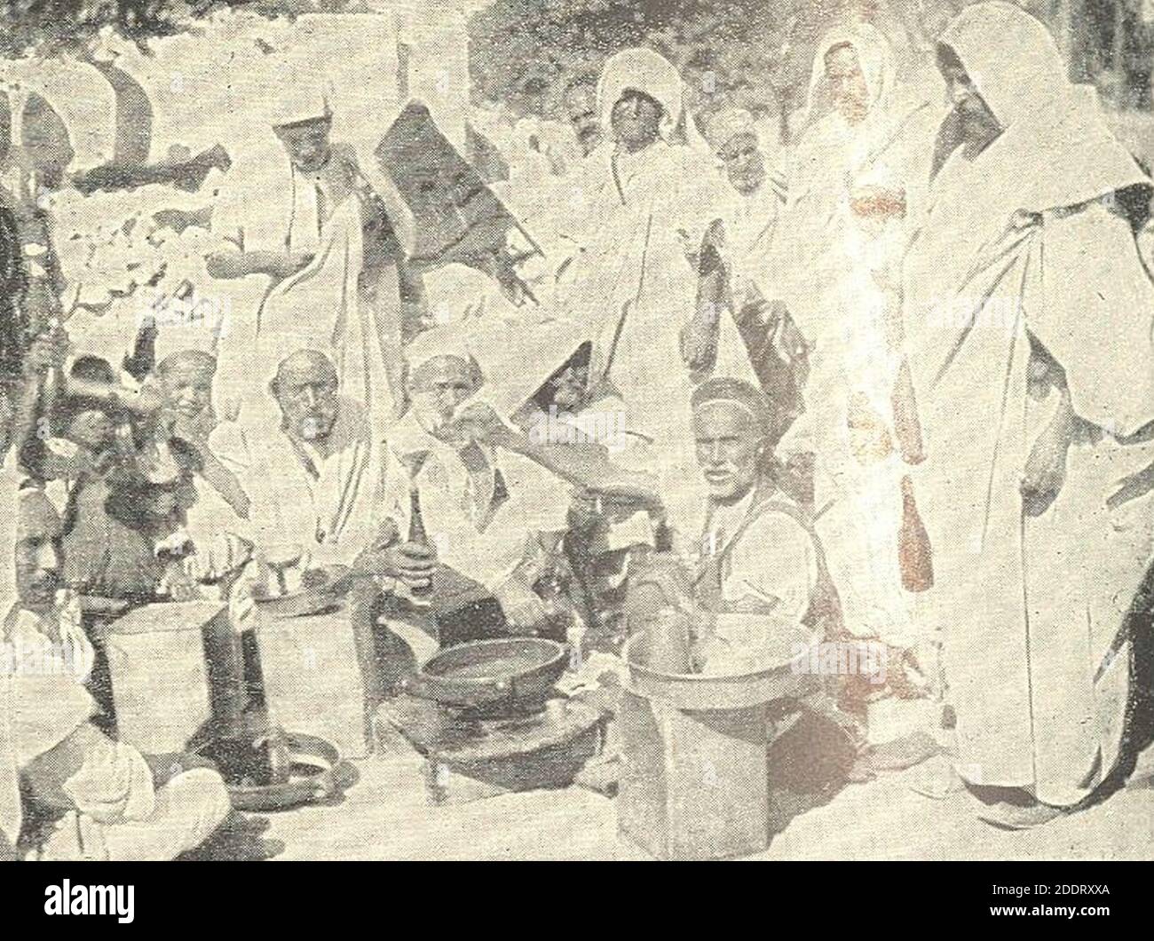 Marché de Knud Holmboe à Touggourt 1930. Banque D'Images