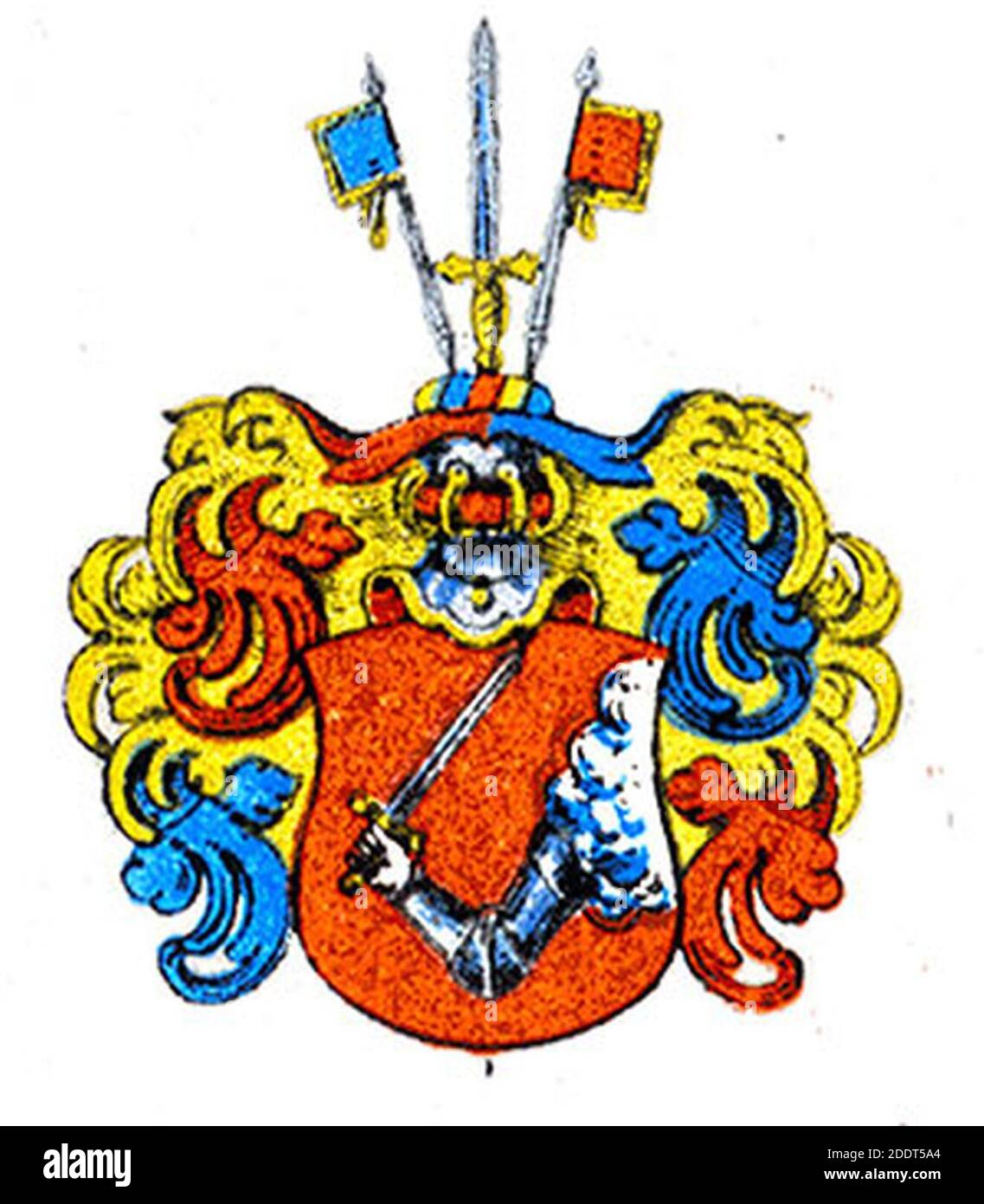 Klingenberg blason de la famille noble suédoise numéro 360. Banque D'Images