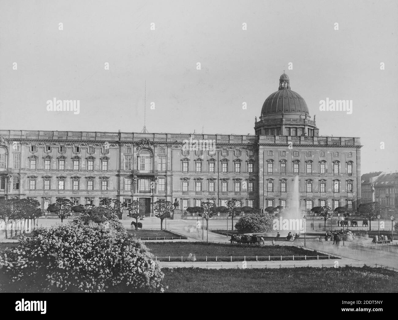 Photo antique du palais de la ville dans le vieux Berlin. Fin du XIXe siècle Stadtschloss, Berlin 1443–1894, Baroque Banque D'Images