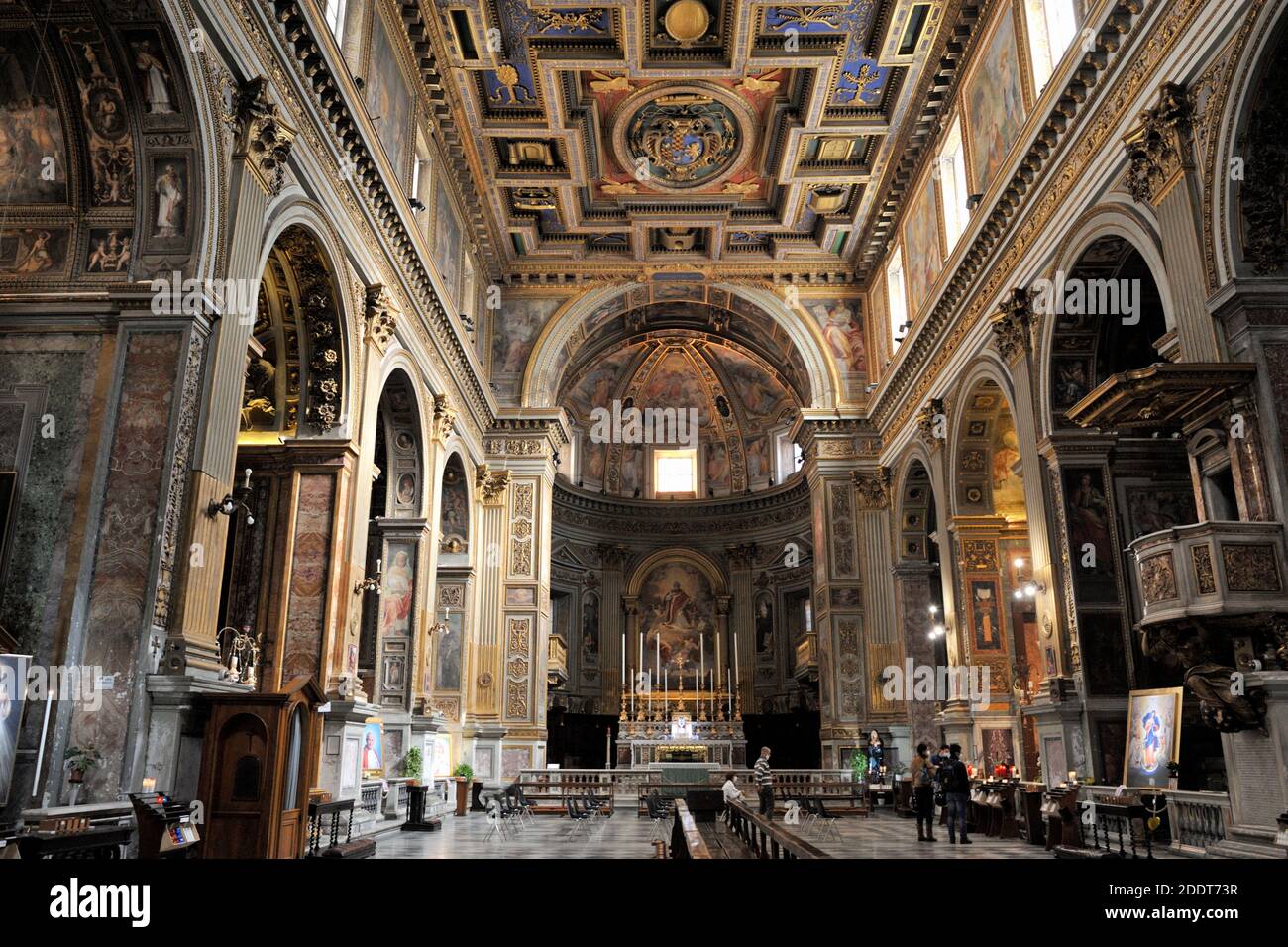 L'Italie, Rome, église de San Marcello al corso Banque D'Images