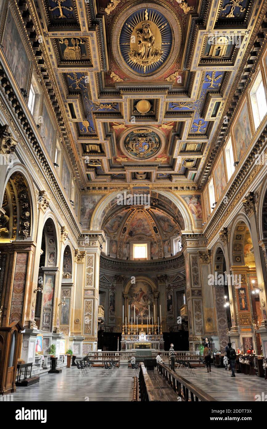 L'Italie, Rome, église de San Marcello al corso Banque D'Images