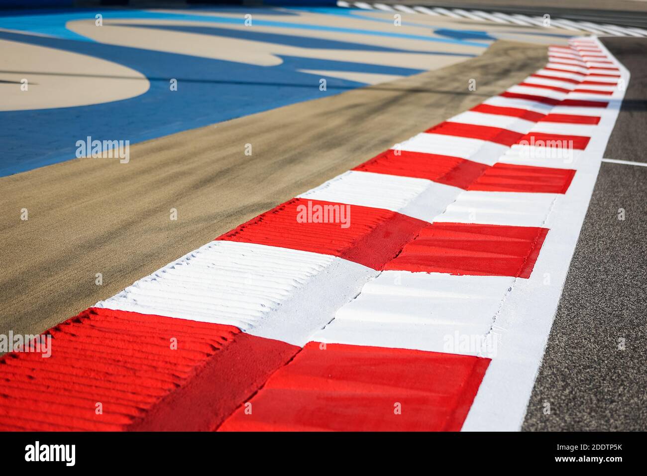 Trottoir, vibreur, piste, illustration pendant le Grand Prix de Formule 1 de l'Air du Golfe Bahreïn 2020, du 27 au 29 novembre 2020 sur le circuit international de Bahreïn, à Sakhir, Bahreïn - photo Antonin Vincent / DPPI / LM Banque D'Images