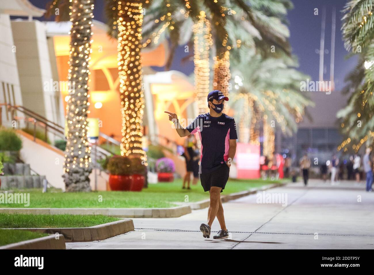 PEREZ Sergio (mex), Racing point F1 RP20, portrait pendant le Grand Prix de Formule 1 Gulf Air Bahrain 2020, du 27 au 29 novembre 2020 sur le circuit international de Bahreïn, à Sakhir, Bahreïn - photo Antonin Vincent / DPPI / LM Banque D'Images