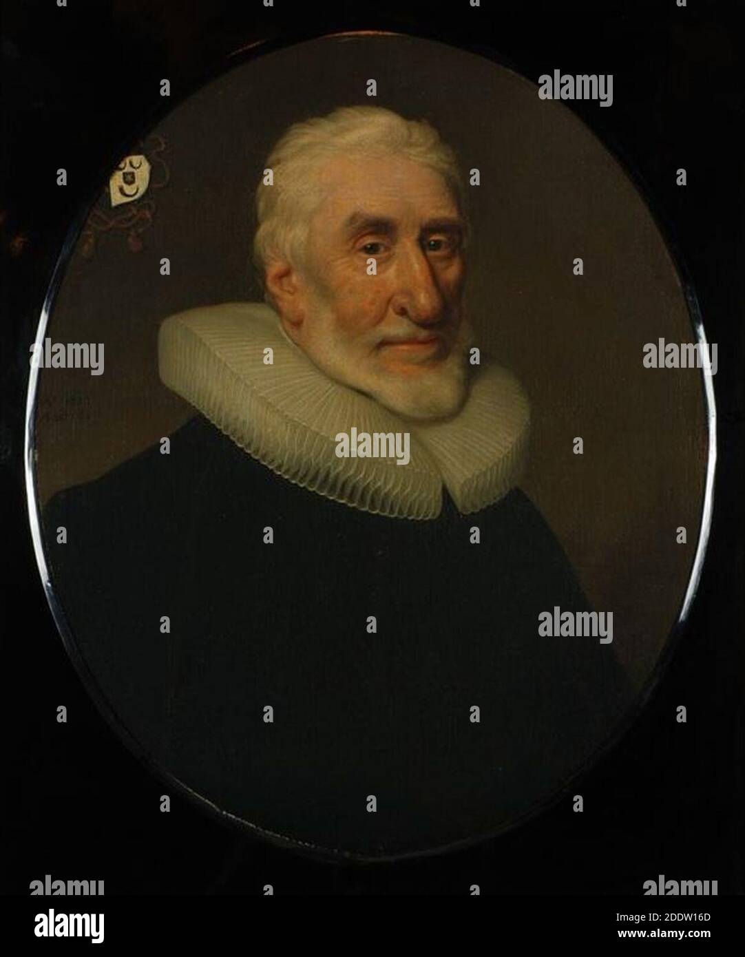 Kopie naar, Michiel Jansz. Van - Ovaal portret van Johan (Jan) de Groot Banque D'Images