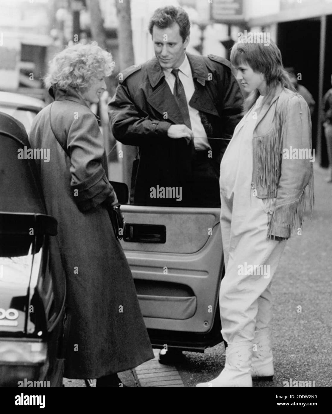 IMMÉDIATE FAMILLE 1989 Columbia Images film avec de gauche: Glen Close, James Woods, Mary Stuart Masterson Banque D'Images