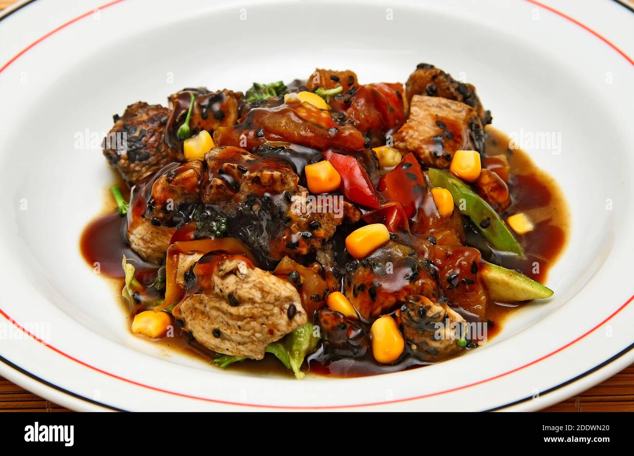 plats orientaux sophistiqués Banque D'Images