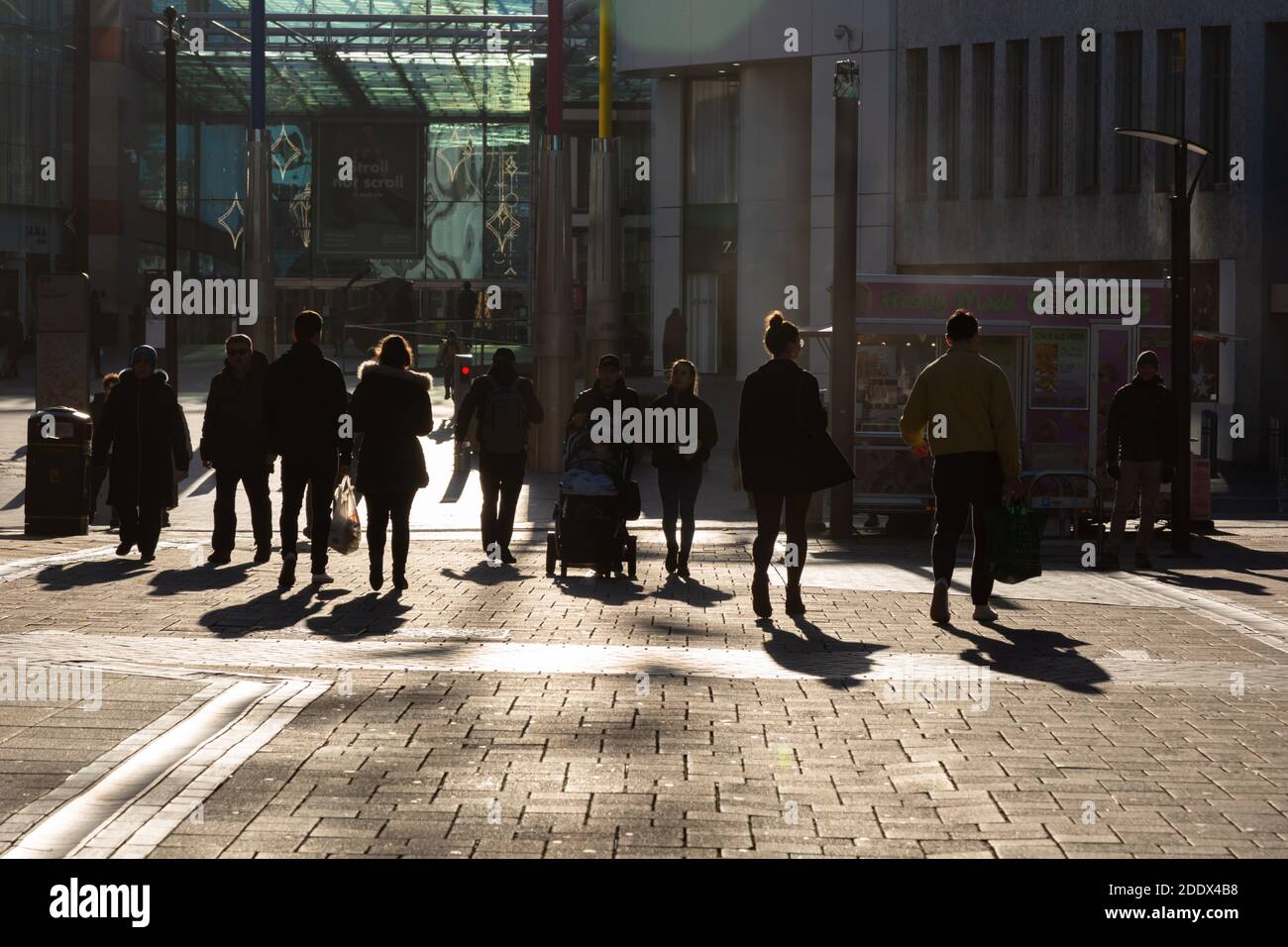 Shopping de Noël à Birmingham, 2020 Banque D'Images