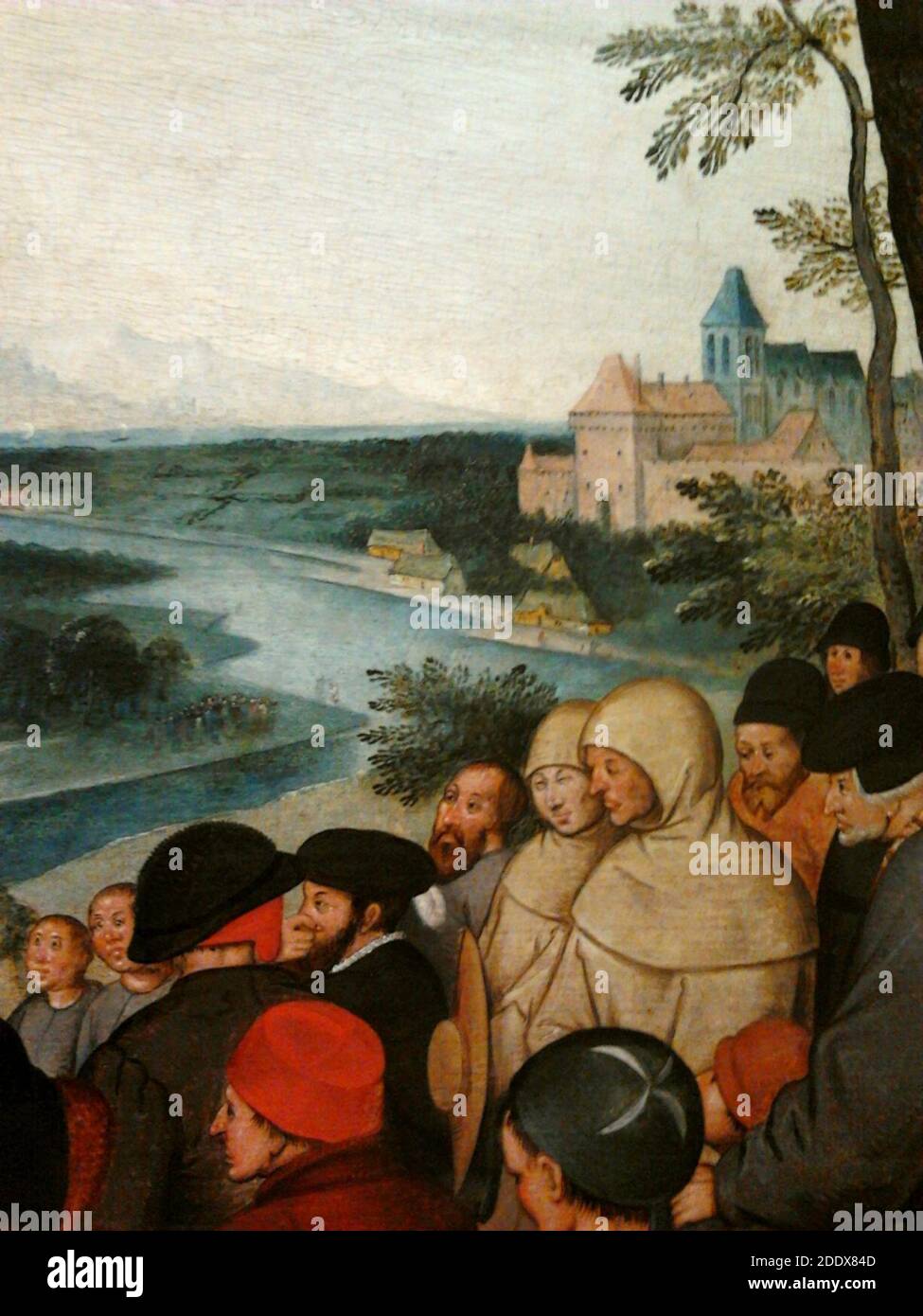 Pieter Brueghel la prédication la plus jeune (détail) 04. Banque D'Images