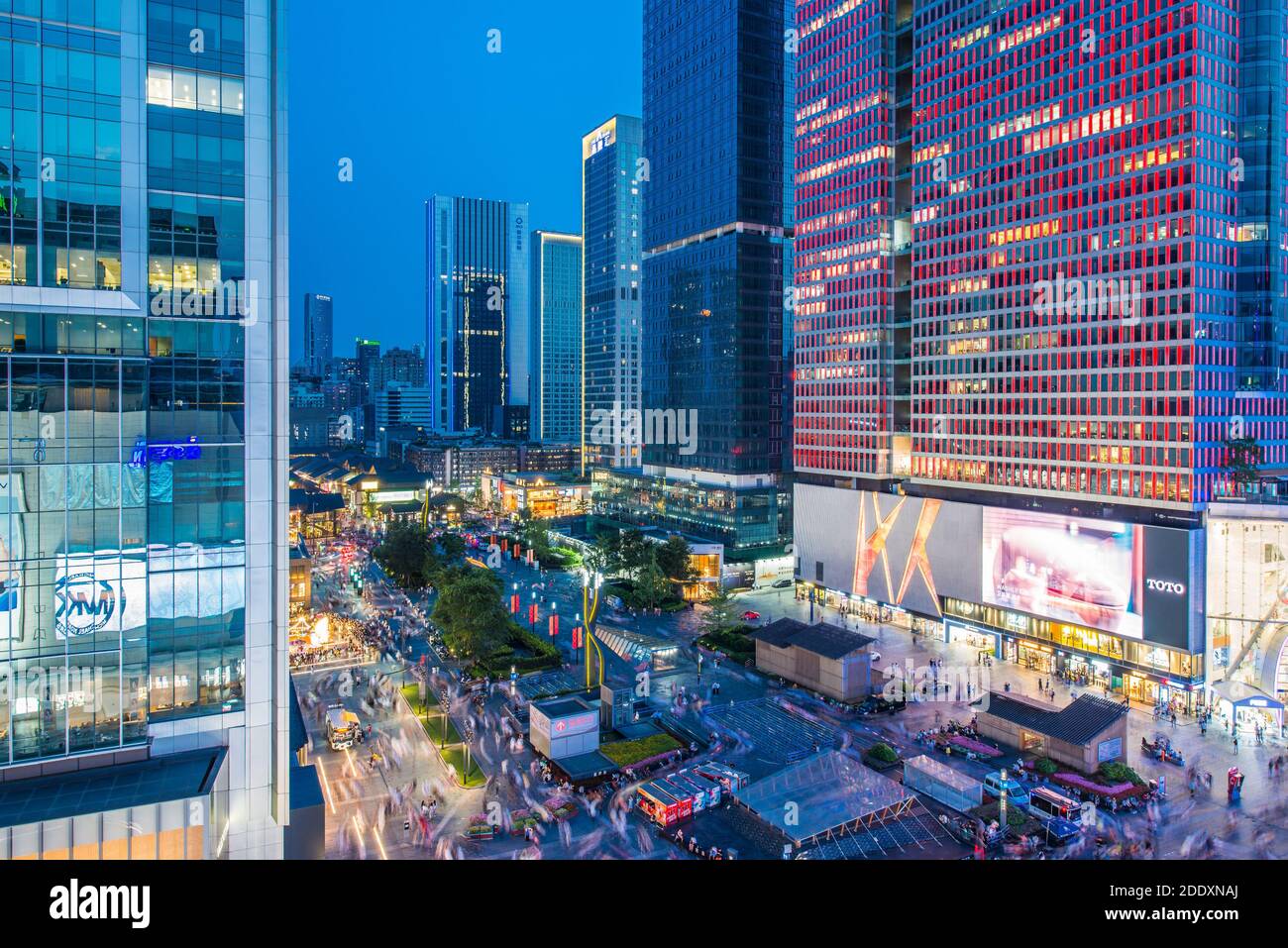 Chengdu Red Star Road Square Banque D'Images