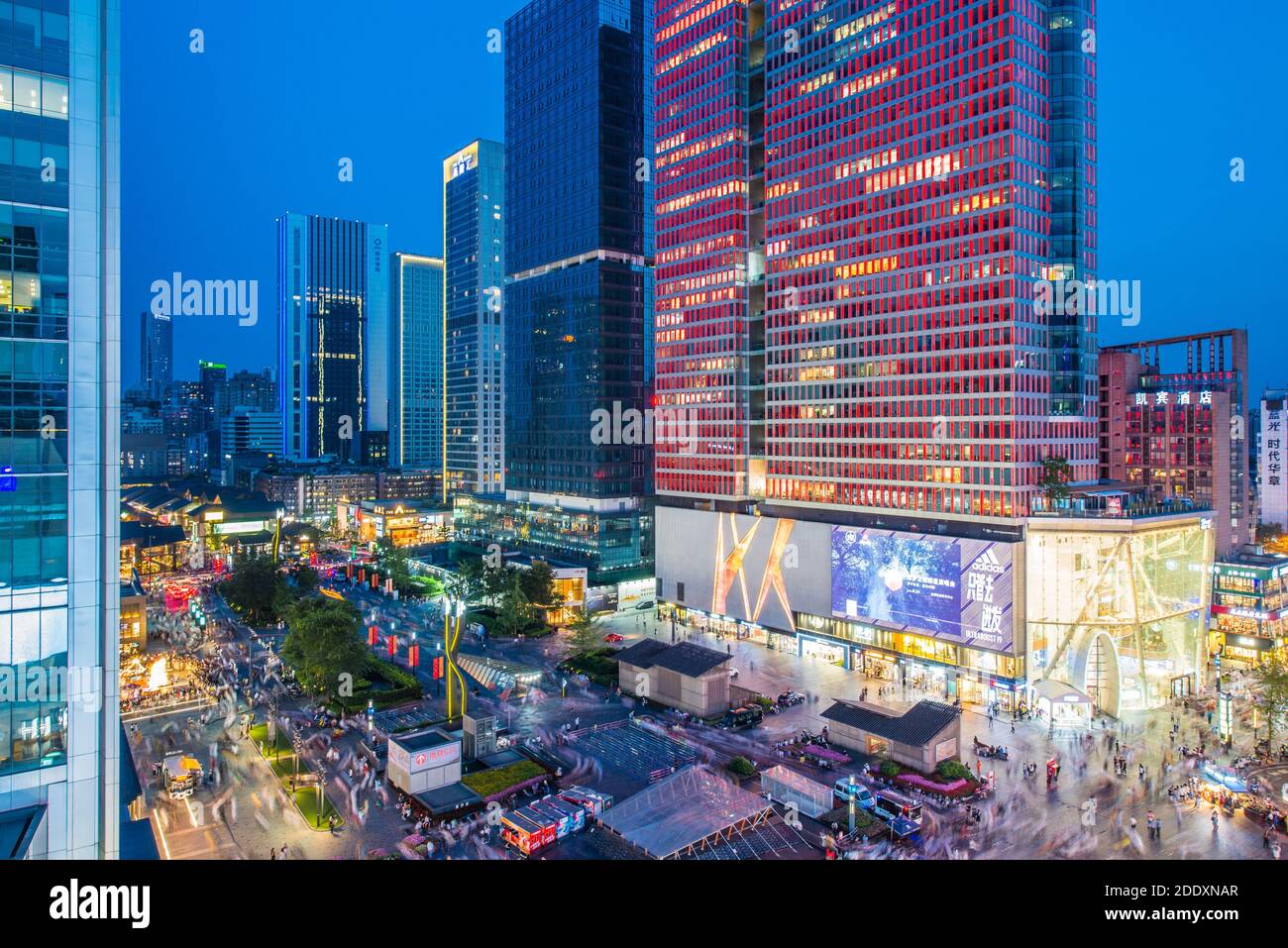 Chengdu Red Star Road Square Banque D'Images