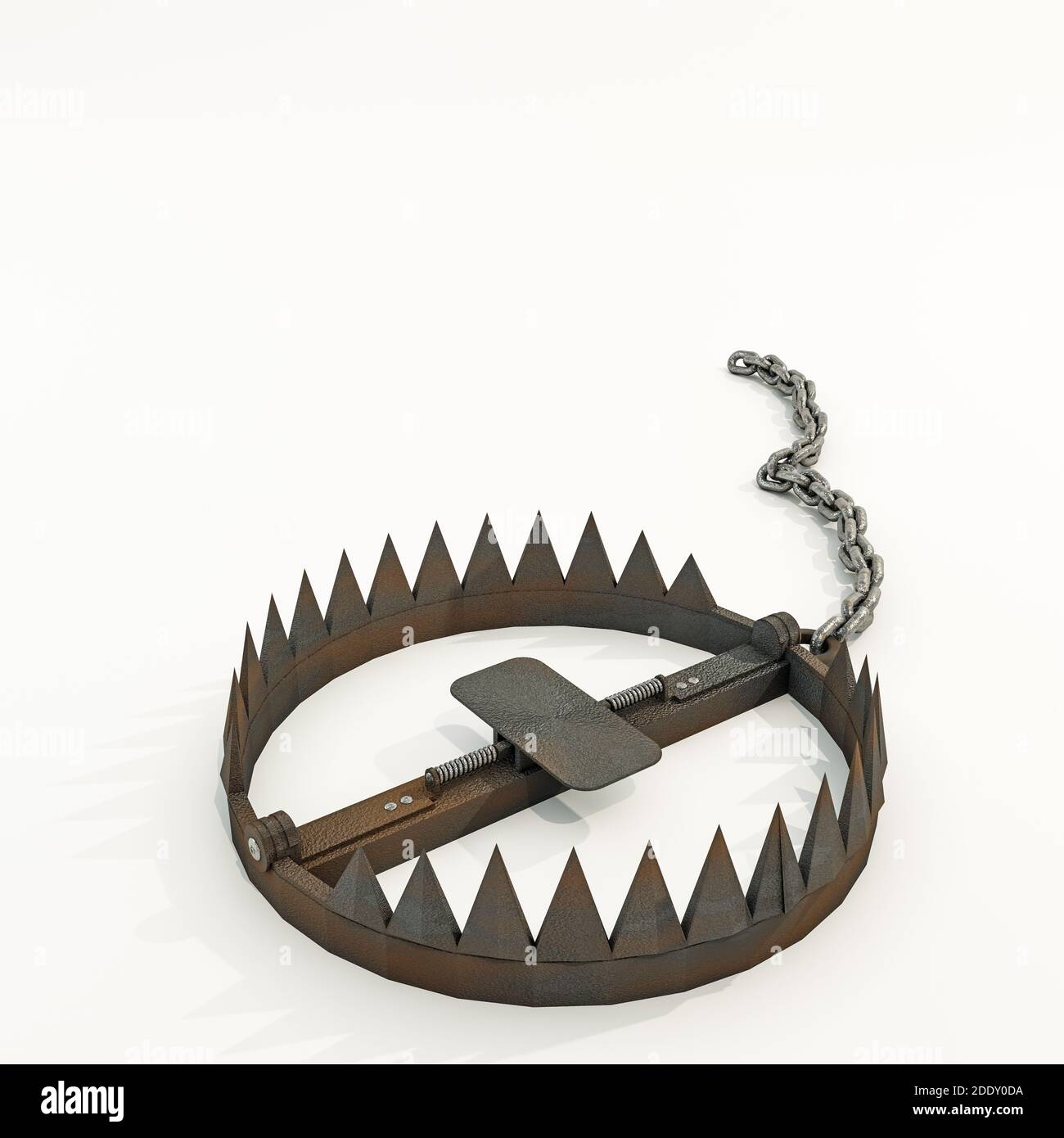 piège à ours isolé sur fond blanc illustration 3d Photo Stock Alamy — free download