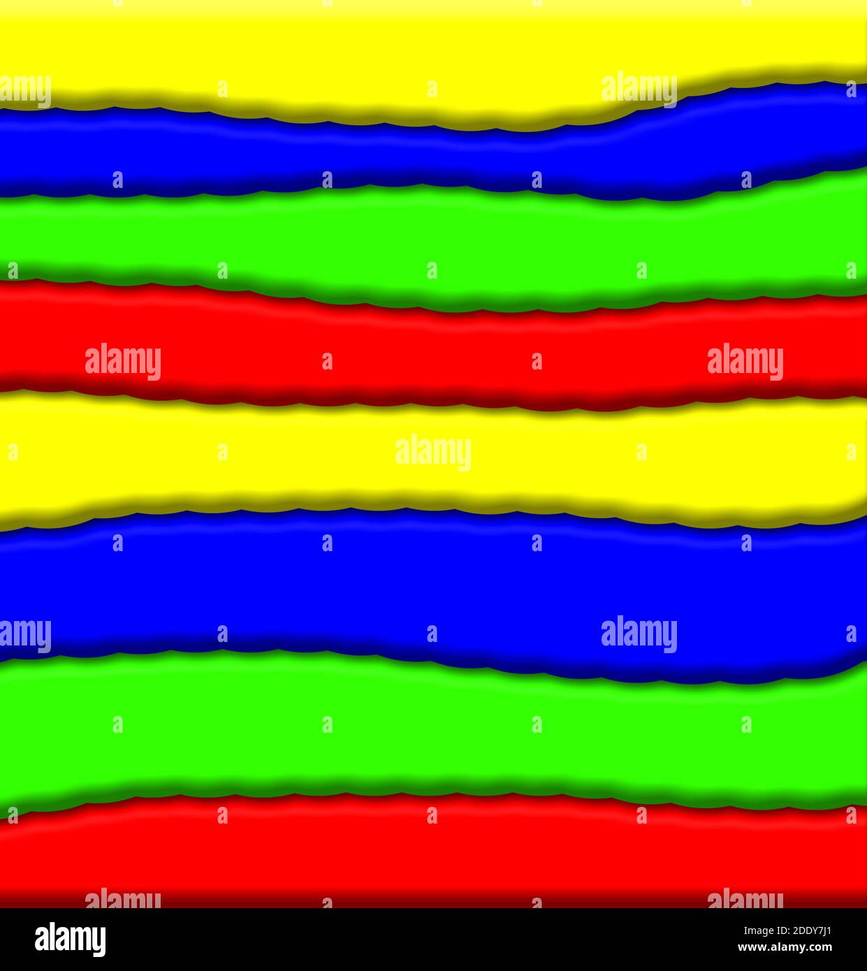 Couleurs 3D vives - bandes de couleur arc-en-ciel Banque D'Images