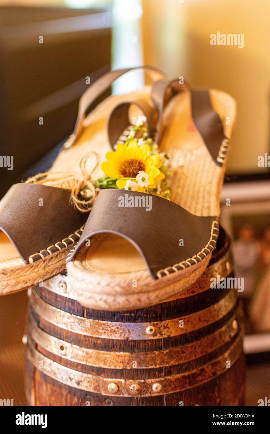 chaussures de mariage Banque D'Images
