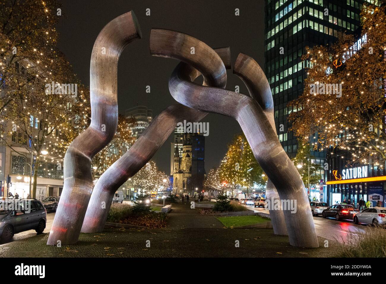 Sculpture « Berlin » sur Tauentzienstrasse, à l'ouest de Berlin Banque D'Images