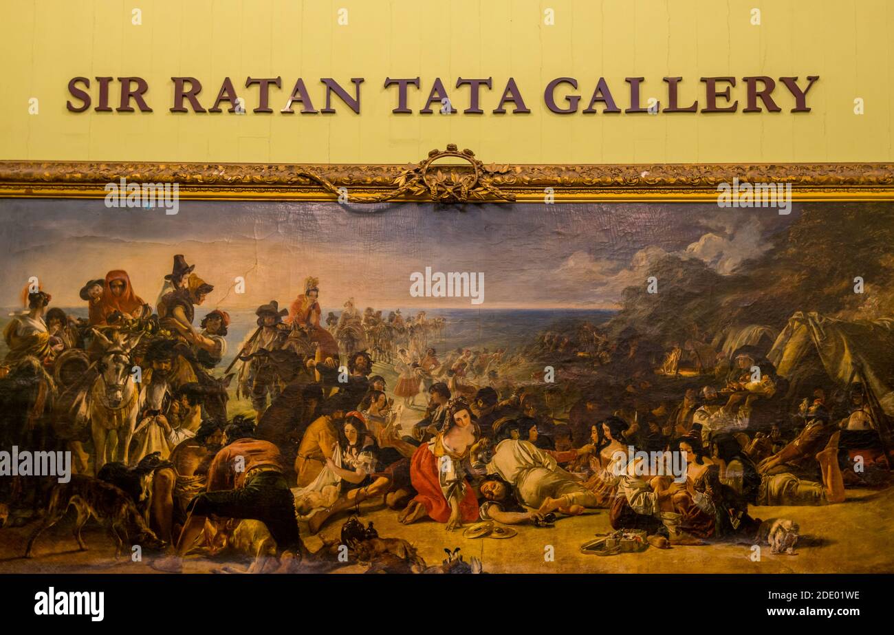 Galerie Sir Ratan Tata dans le Chhatrapati Shivaji Maharaj Vatu Sangrahalaya, ancien musée du Prince de Galles, le principal musée de Mumbai, Maharas Banque D'Images
