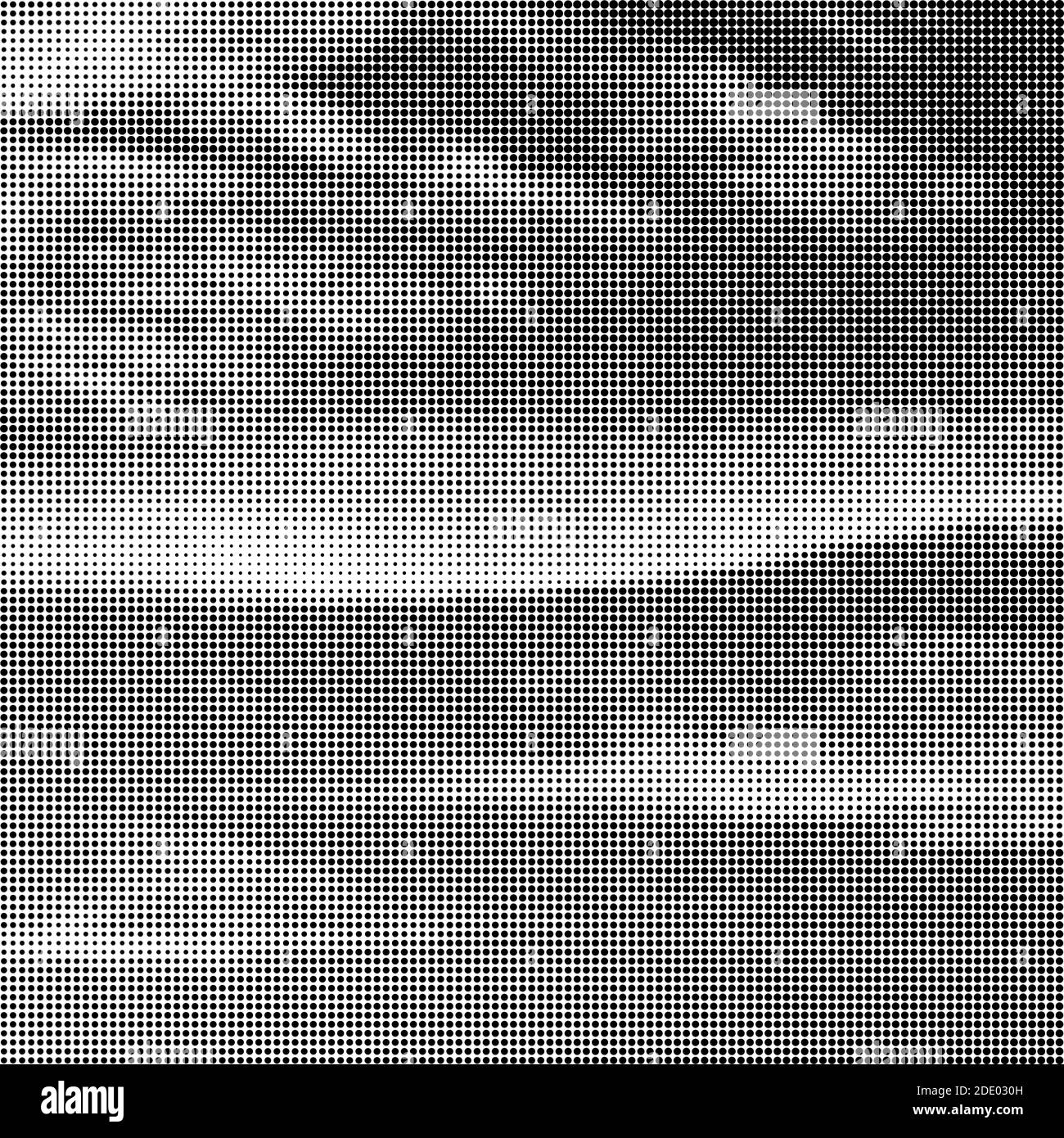Modèle de demi-teinte. Ensemble de points. La texture en pointillés sur fond blanc. Grunge Overlay Modèle. La conception linéaire de détresse. Banque D'Images