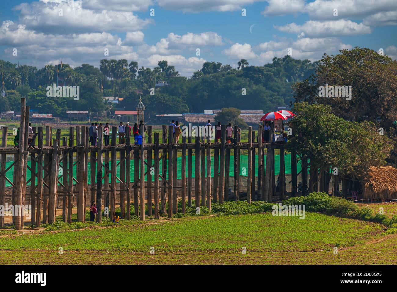 U Bein bridge, Mandalay, Myanmar Banque D'Images