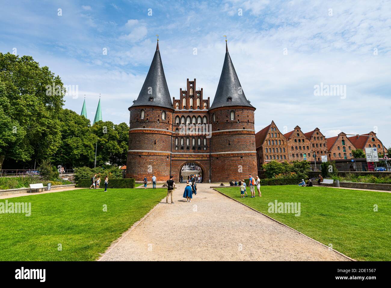 Holsten Gate, Lubeck, site du patrimoine mondial de l'UNESCO, Schleswig-Holstein, Allemagne, Europe Banque D'Images