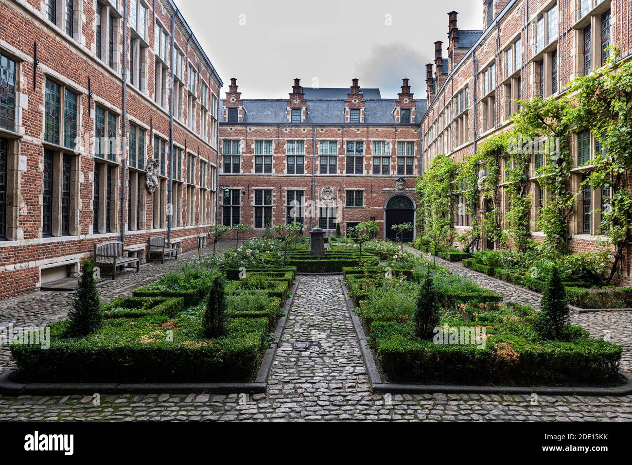 Ancienne imprimerie, Musée Plantin-Moretus, site du patrimoine mondial de l'UNESCO, Anvers, Belgique, Europe Banque D'Images