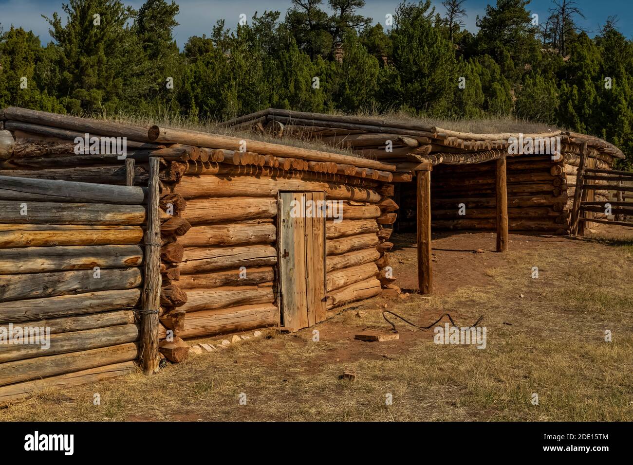 Site historique de Caroline Lockhart Ranch dans le terrain de loisirs national de Bighorn Canyon, près de Lovell, Wyoming, États-Unis Banque D'Images