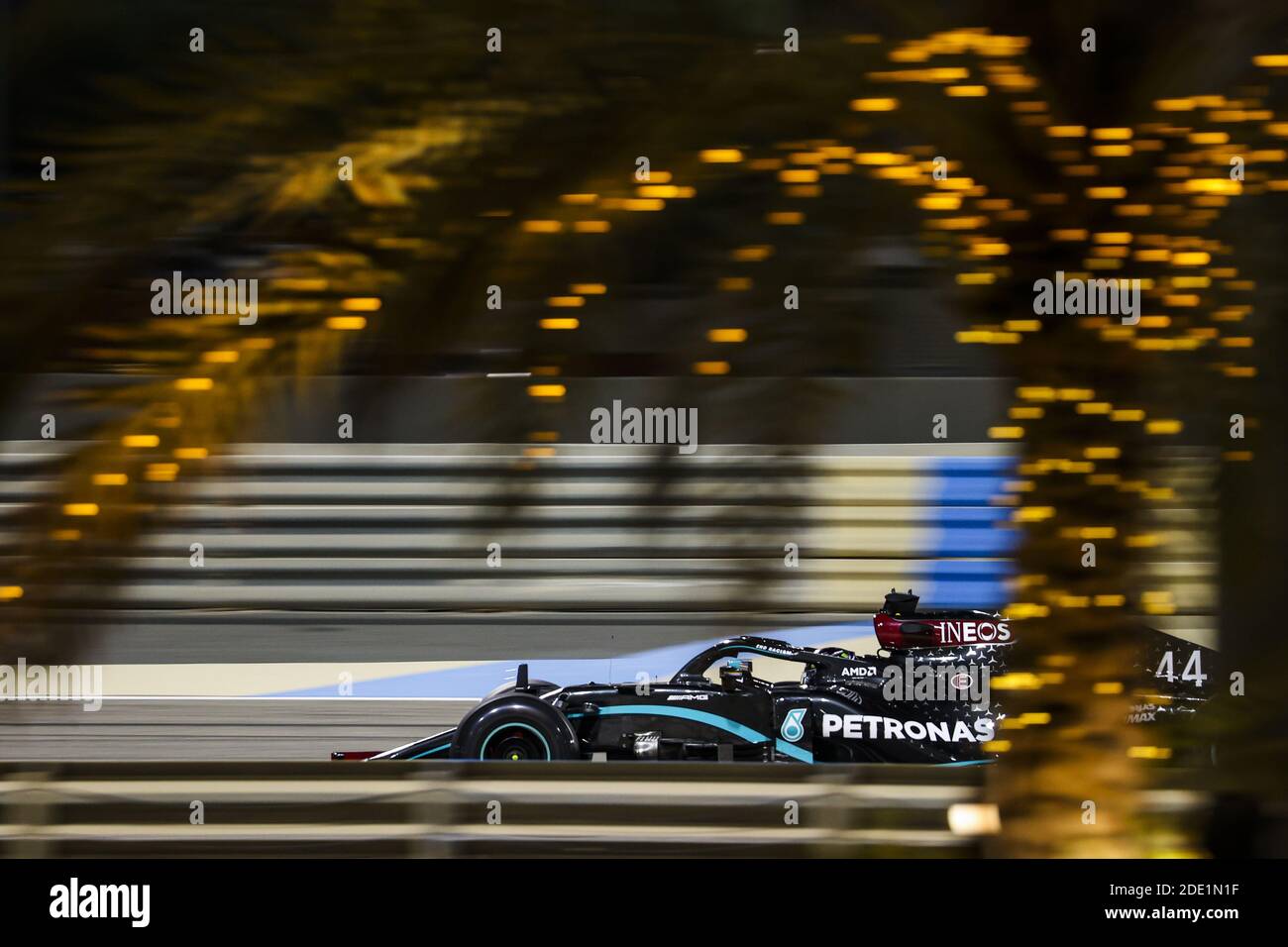 44 HAMILTON Lewis (gbr), Mercedes AMG F1 GP W11 Hybrid EQ Power+, action pendant la Formule 1 Gulf Air Bahrain Grand Prix 2020, à partir de nov / LM Banque D'Images