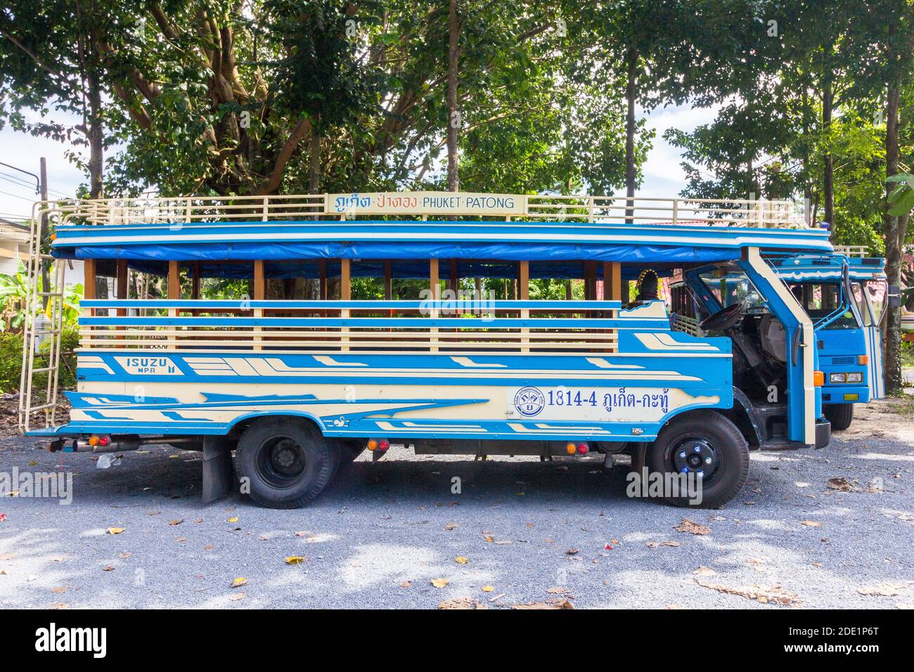 Un songthaew, un véhicule de tourisme local à Phuket, en Thaïlande Banque D'Images