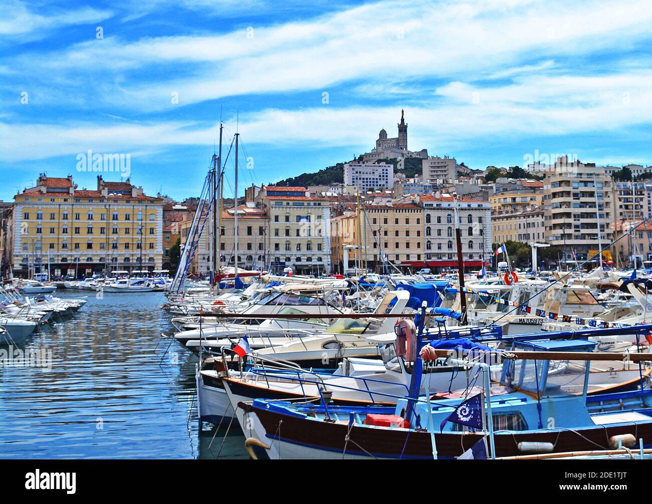 Vieux port, Marseille, France Banque D'Images