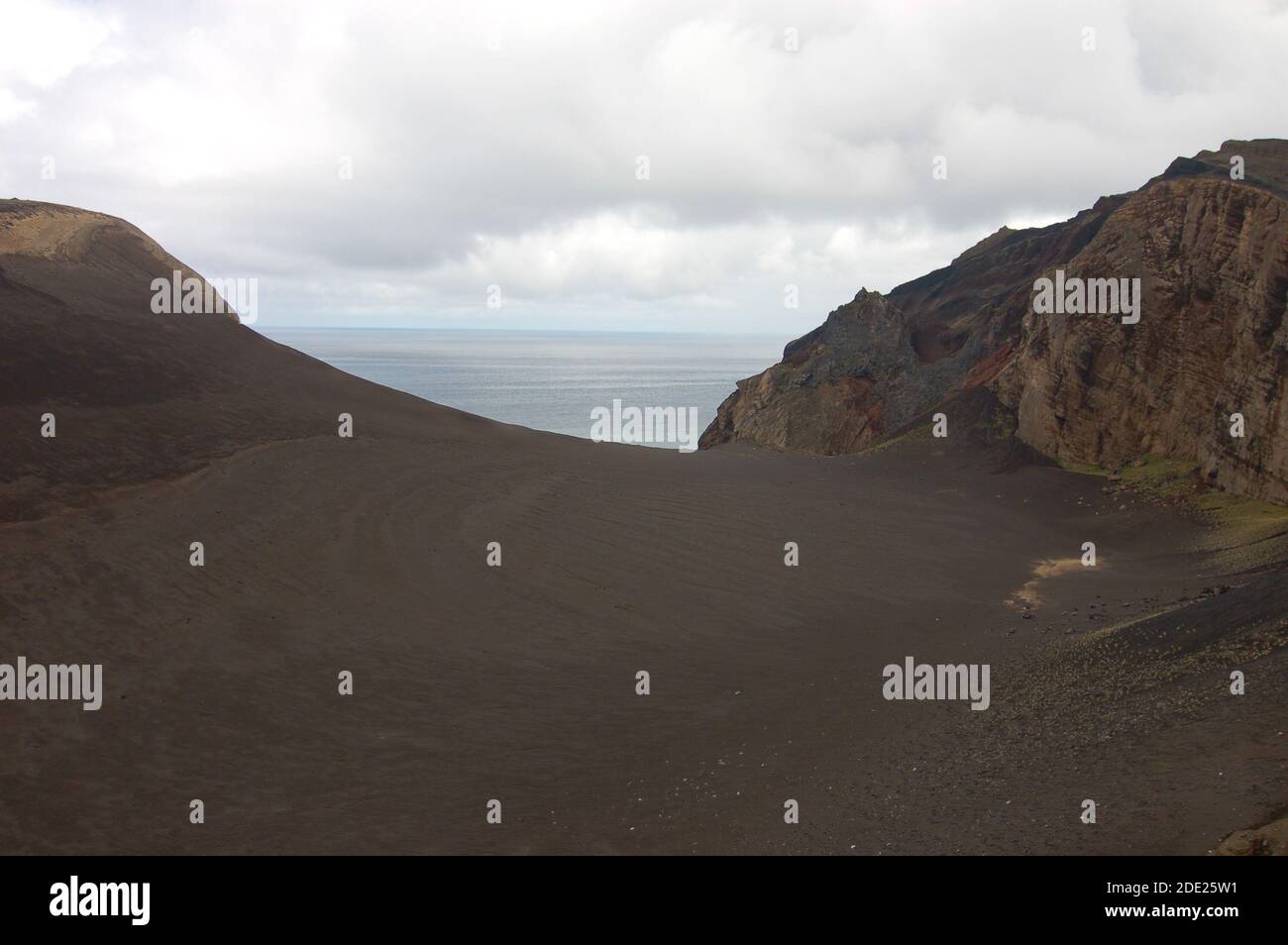 Zone autour du phare de Capelinhos dans l'île de Faial, Açores Portugal Banque D'Images