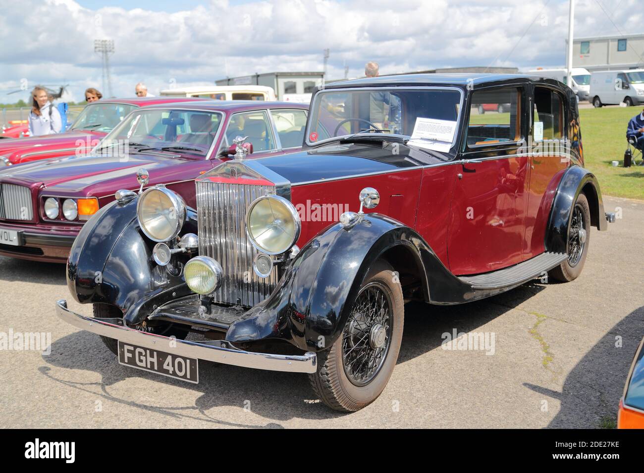 Rolls Royce 25/30 de 1938 exposé à la RAF Benson Family Day, Oxfordshire, Royaume-Uni Banque D'Images