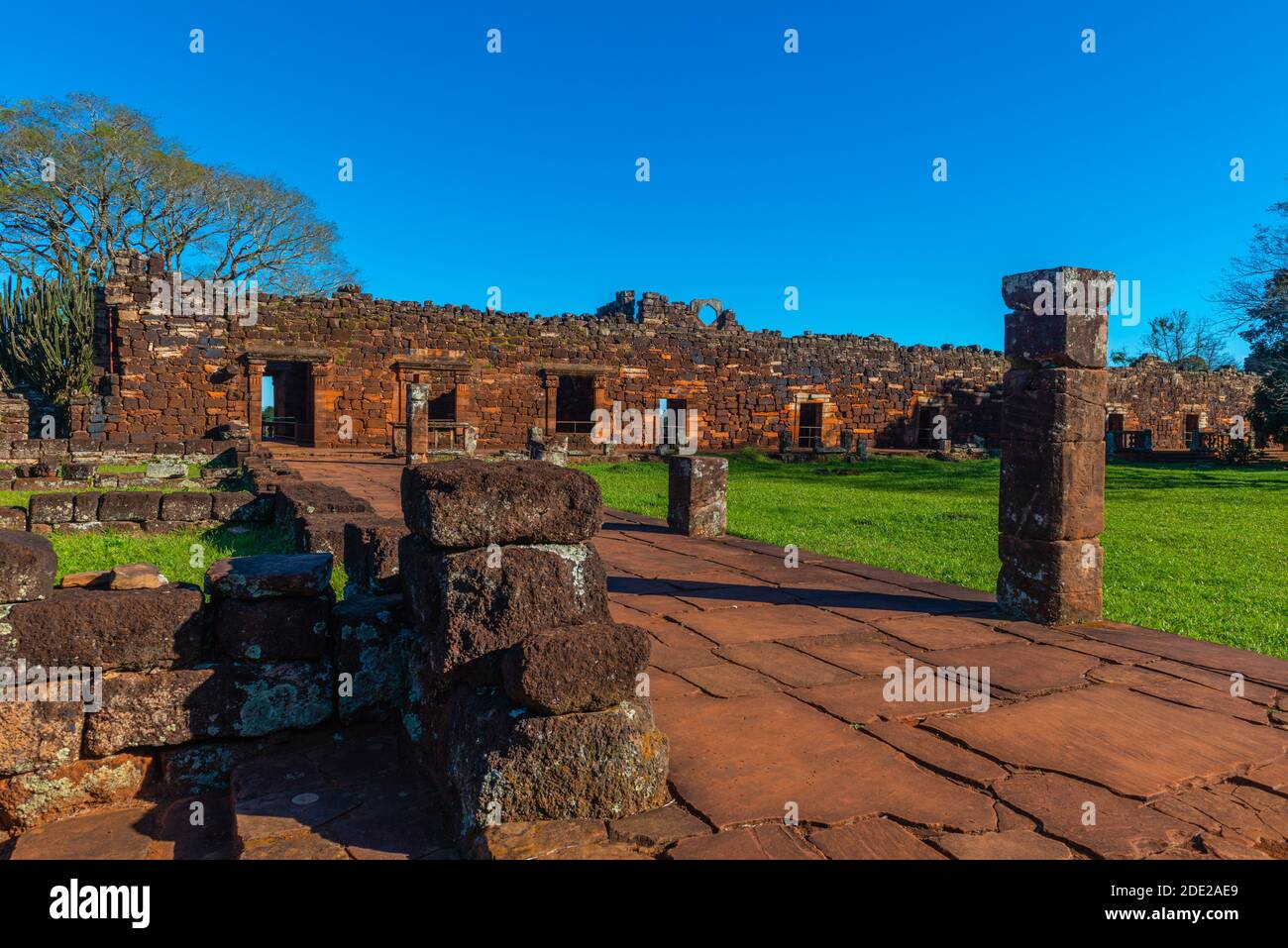 Ruines de la Mission jésuite San Ignacio Mini, site classé au patrimoine mondial de l'UNESCO, San Ignacio, Departamento Misiones, Argentine, Amérique latine Banque D'Images
