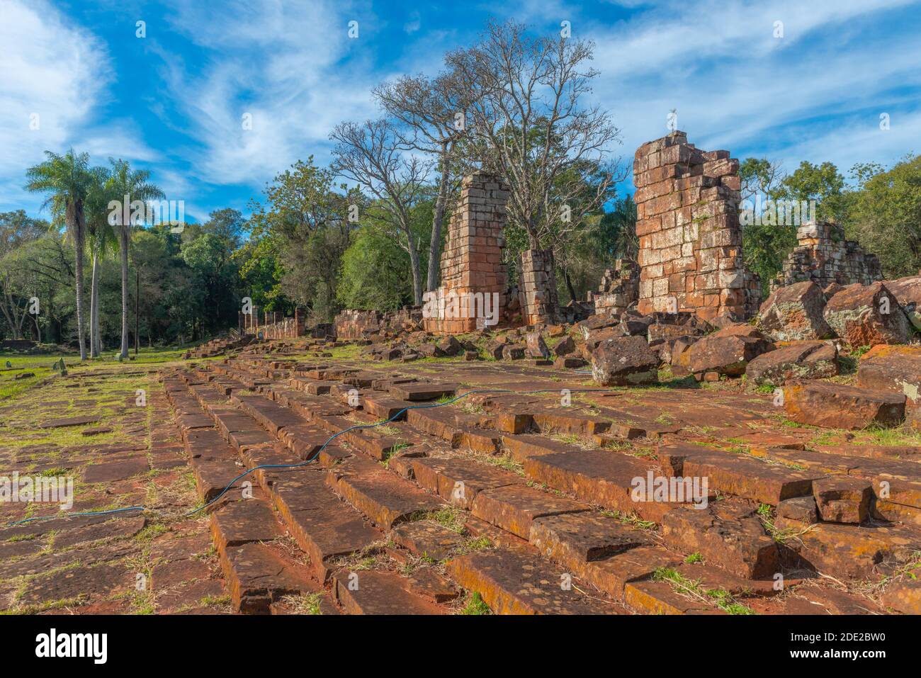 Ruines de la mission jésuite Santa Ana, patrimoine mondial de l'UNESCO, Provincia Misiones, Argentine, Amérique latine Banque D'Images