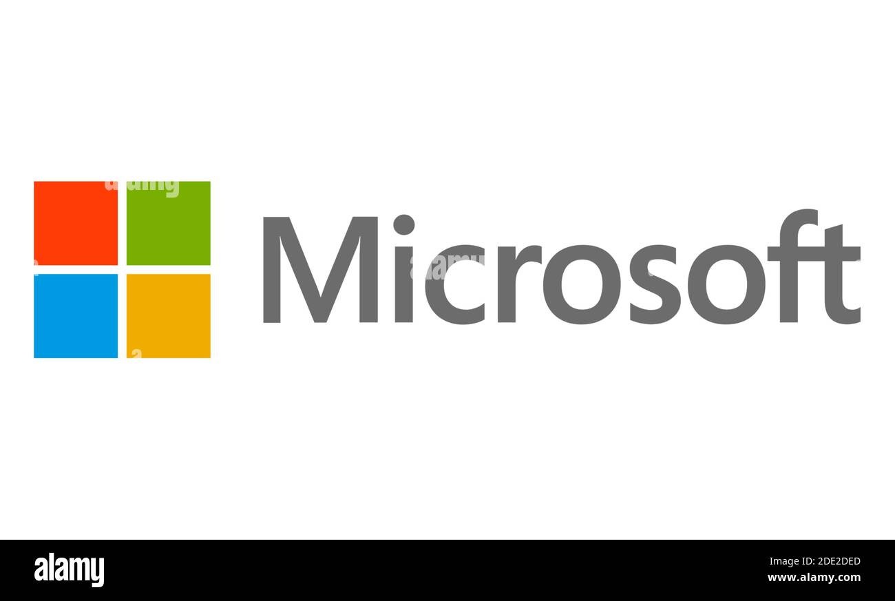 Logo de la société Microsoft Banque D'Images