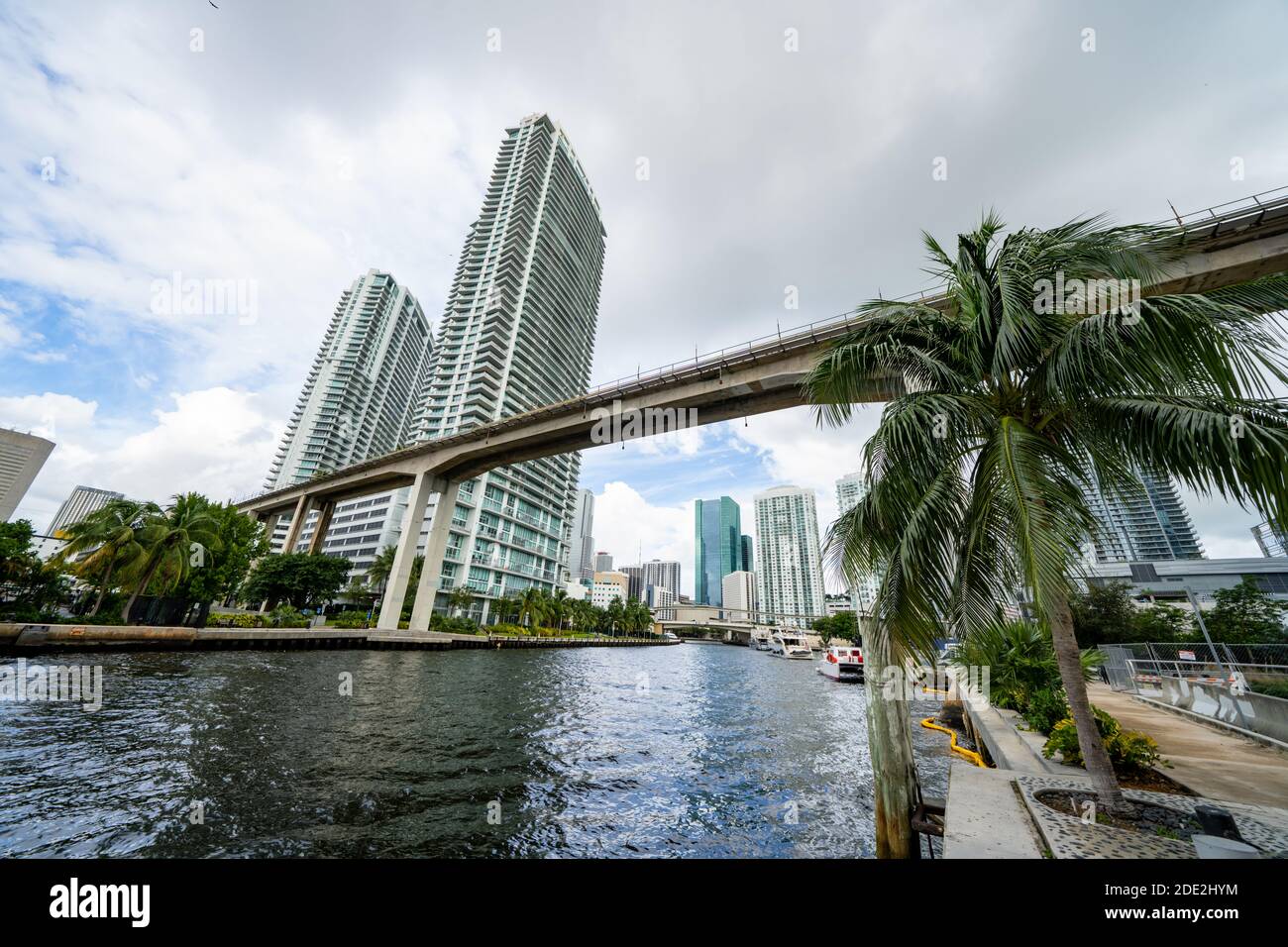 Voyage destination scène Miami River photo Banque D'Images