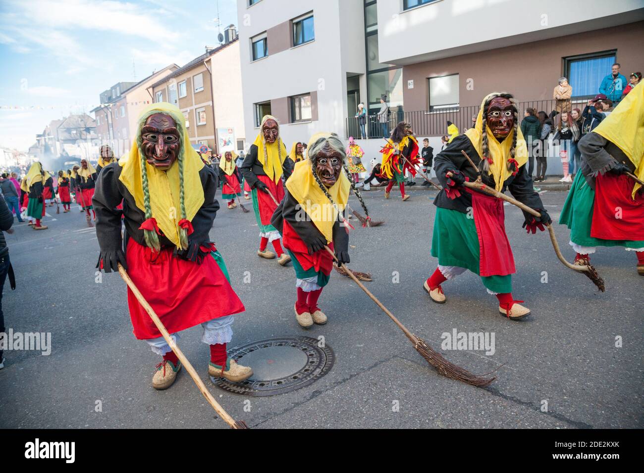 Argenhexe pendant le carnaval à Friedrichshafen, Allemagne Banque D'Images