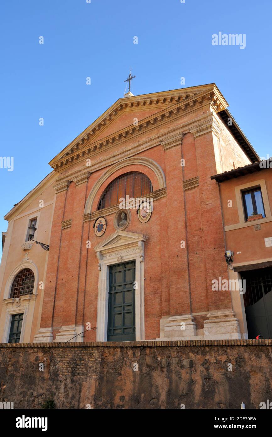 Italie, Rome, église de Sant'Eligio dei Ferrari Banque D'Images