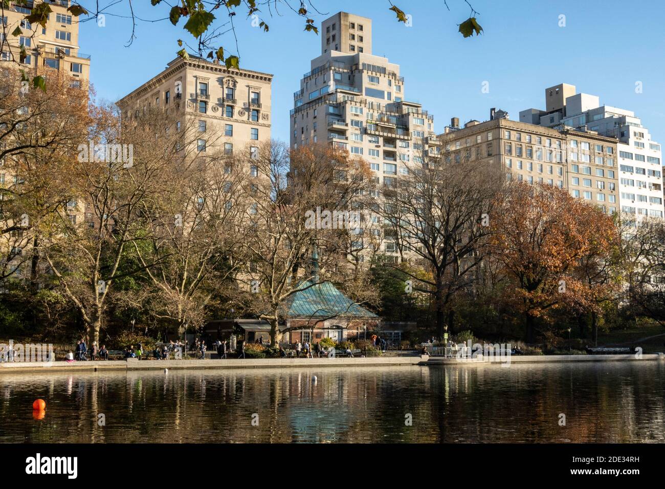 Conservatory Water à Central Park, New York City, Etats-Unis 2020 Banque D'Images