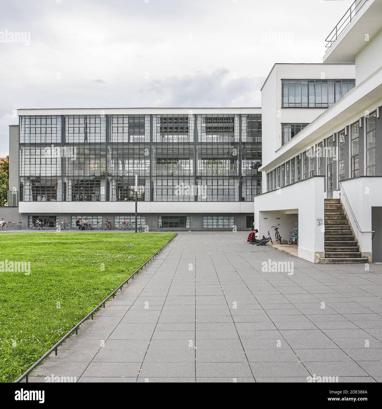 Bâtiment Bauhaus à Dessau, Allemagne. Banque D'Images