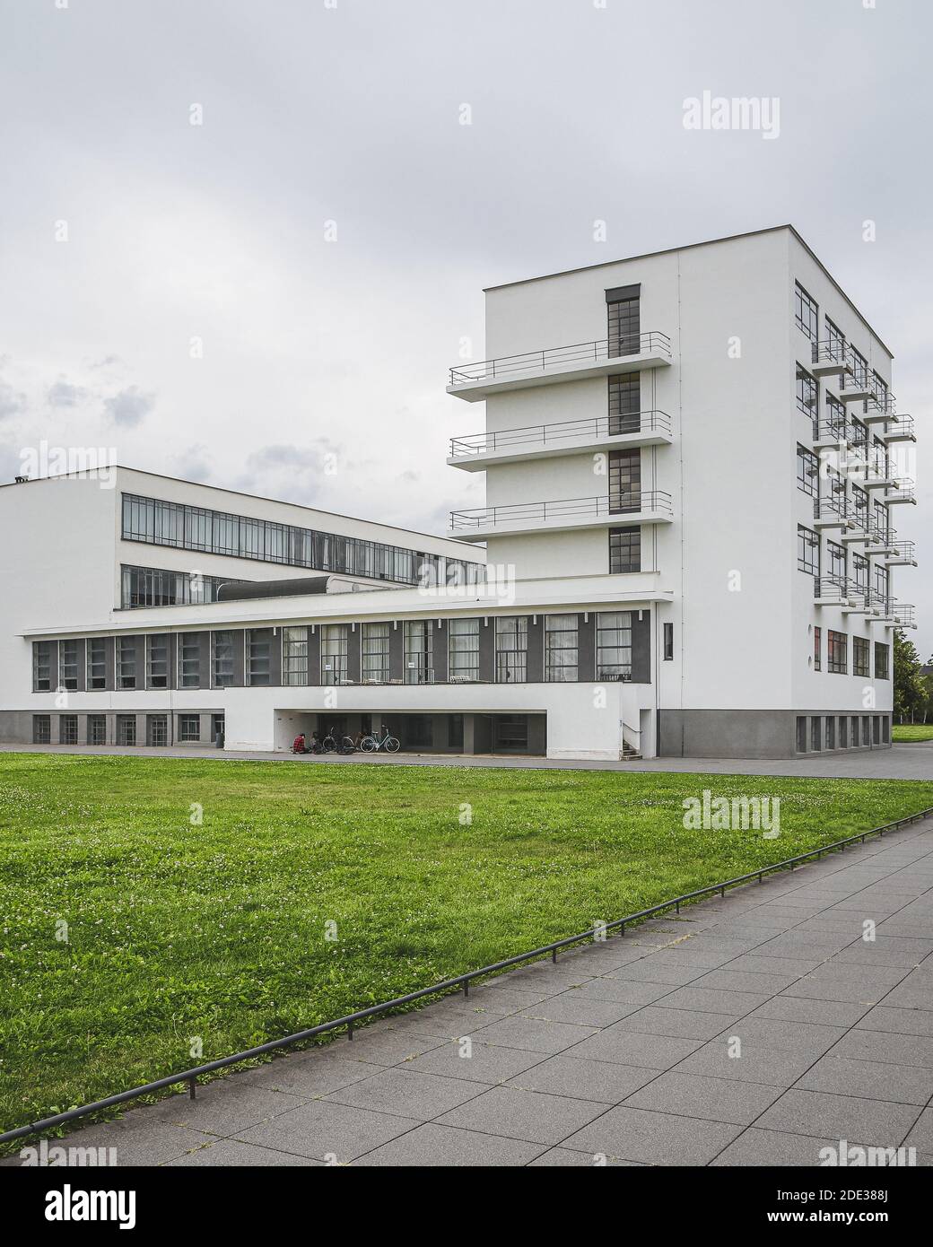 Bâtiment Bauhaus à Dessau, Allemagne. Banque D'Images