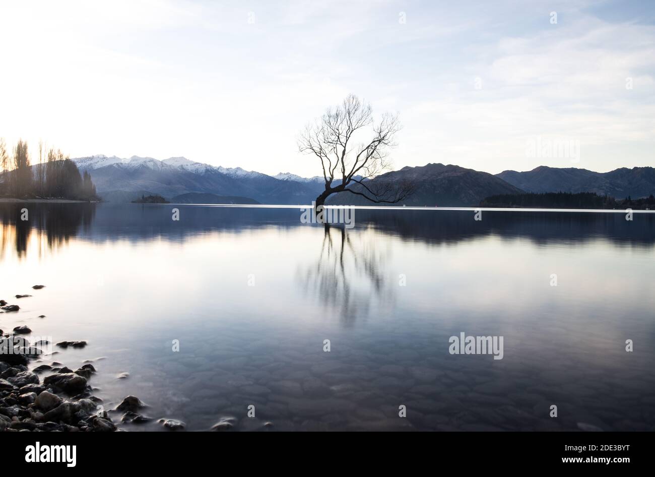 Lac Wanaka, New Zeland Banque D'Images