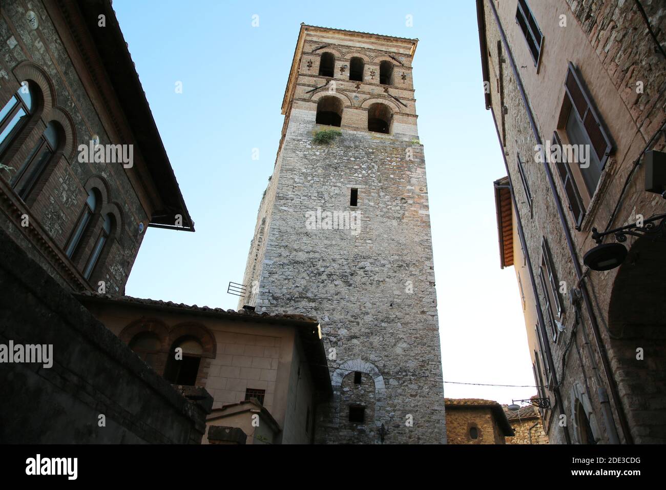 Le clocher de la ville de Narni, Italie Banque D'Images