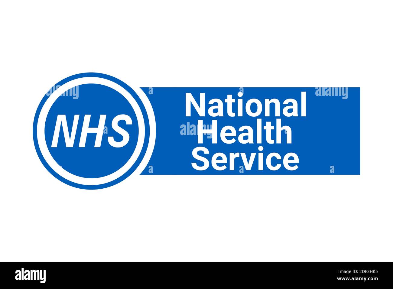 NHS, signe du service de santé national Banque D'Images