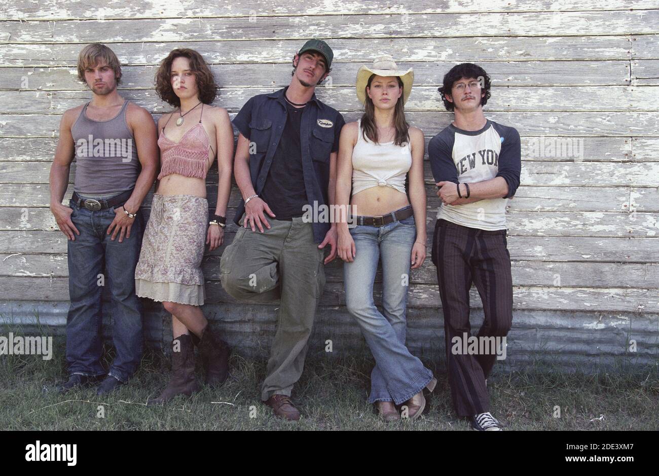 Jessica Biel, Jonathan Tucker, Eric Balfour, Erica Leerhsen, Mike Vogel, 'The Texas Chainsaw massacre' (2003) photo Credit: New Line Cinema / The Hollywood Archive / référence du fichier # 34078-0495FSTHA Banque D'Images
