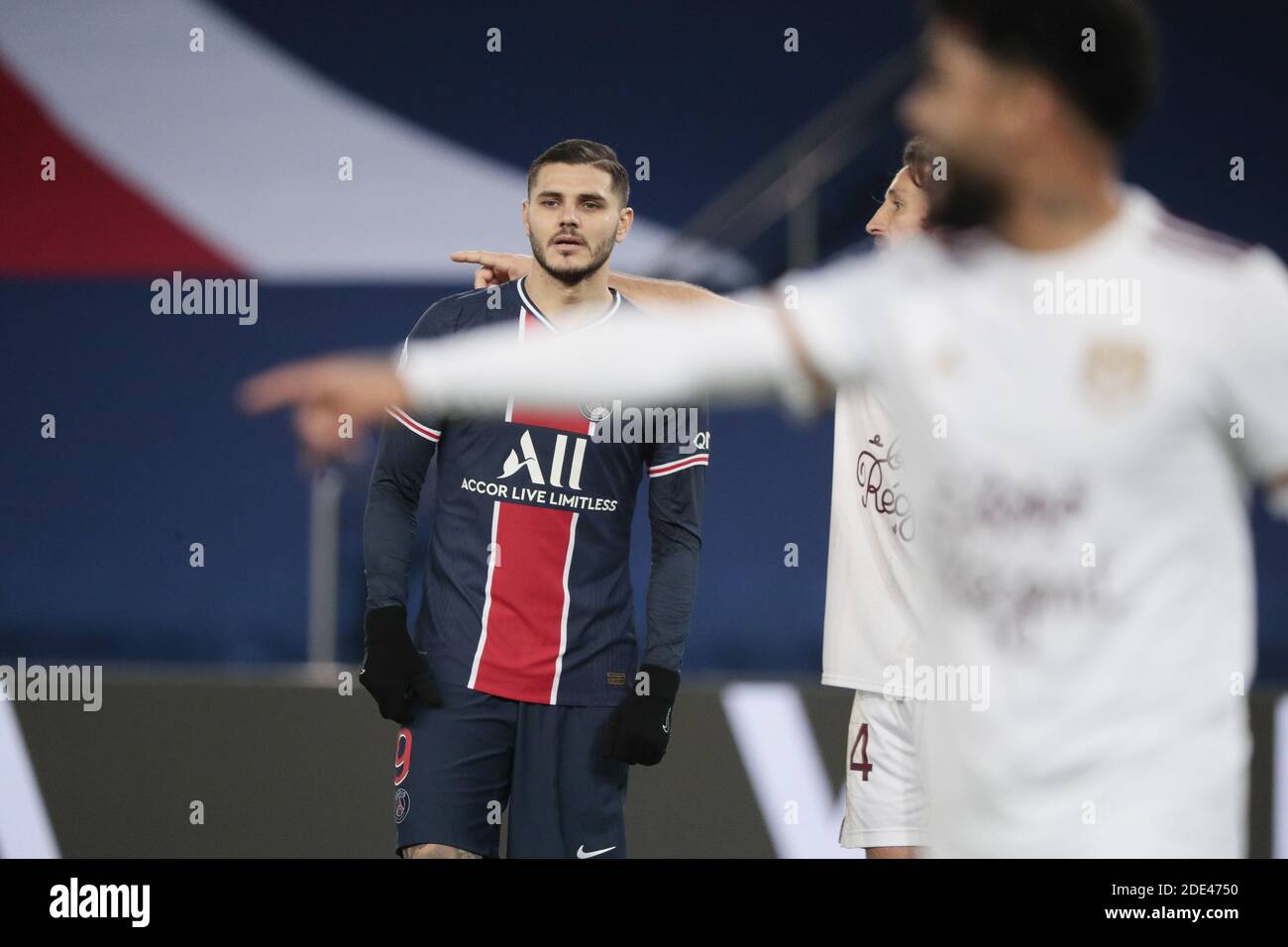 Mauro ICARDI (PSG) pendant le championnat de France de football de la Ligue 1 Match entre Paris Saint-Germain et Girondins de Bordea / LM Banque D'Images