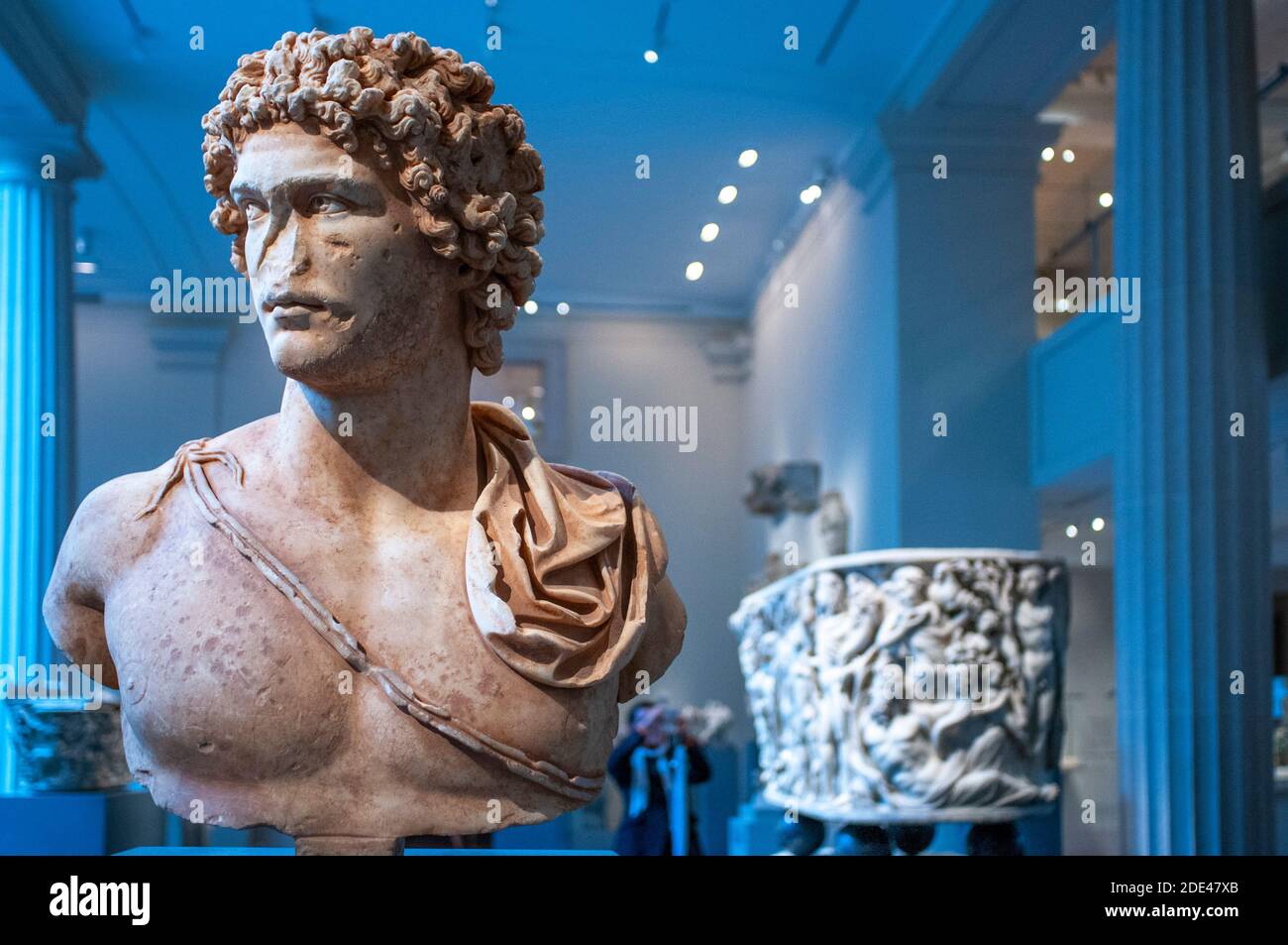 Chambre de la période gréco-romaine dans le Metropolitan Museum of Art 1000 Cinquième Avenue et 82ème rue. Galeries grecques et romaines au Mus Metropitan Banque D'Images