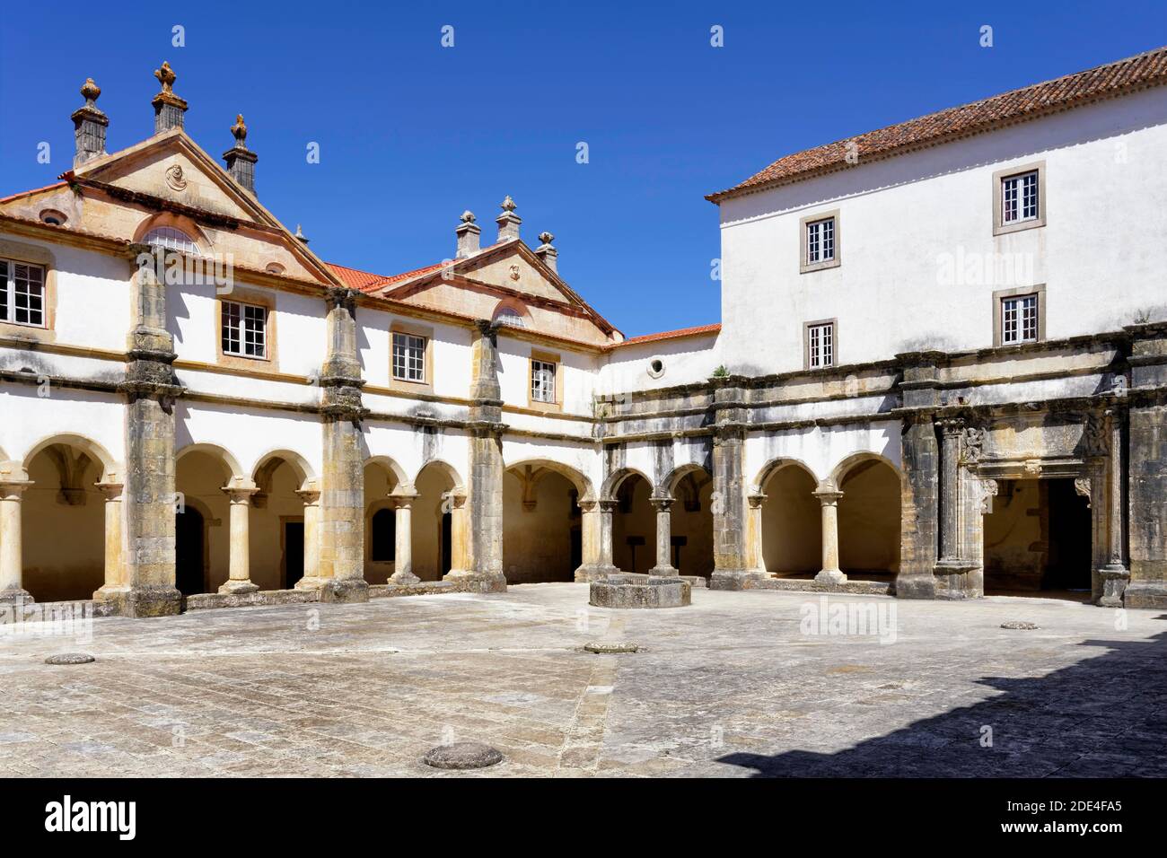 Micha Cloister, Cour, Château et Couvent de l'ordre du Christ, Tomar, district de Santarem, Portugal Banque D'Images