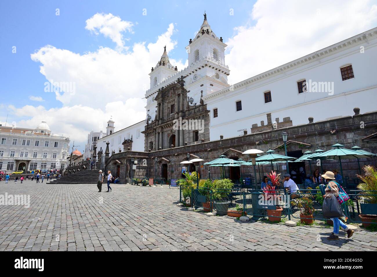 Basilique de San Francisco et monastère franciscain, Quito, province de Pichincha, Équateur Banque D'Images