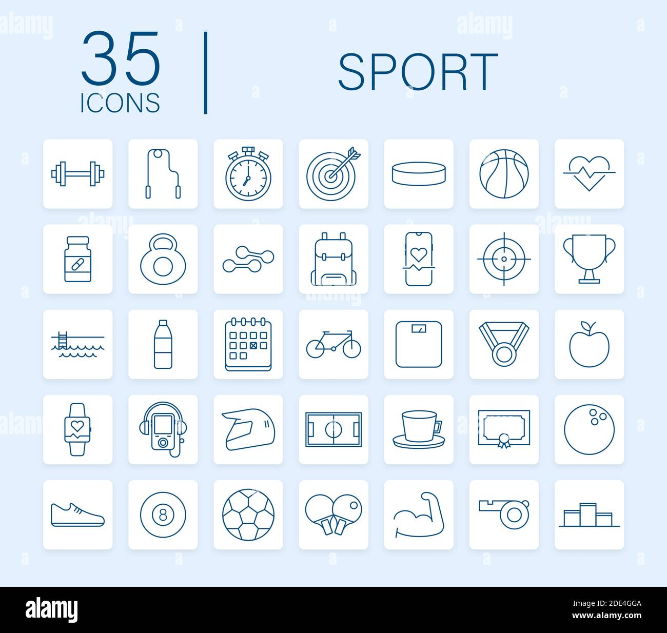 Icône sport plate pour le design du Web. Ballon de football. Jeu d'icônes Web. Sport de fitness. Illustration du stock vectoriel. Illustration de Vecteur