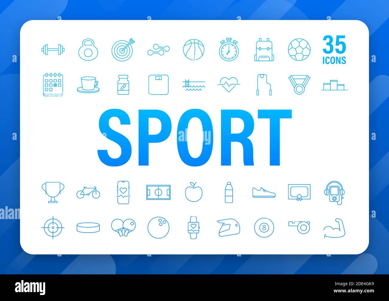 Icône sport plate pour le design du Web. Ballon de football. Jeu d'icônes Web. Sport de fitness. Illustration du stock vectoriel. Illustration de Vecteur